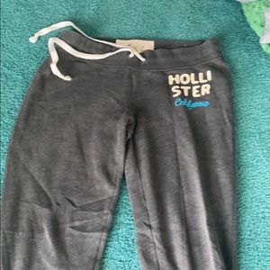 Dark gray long Hollister sweatpants